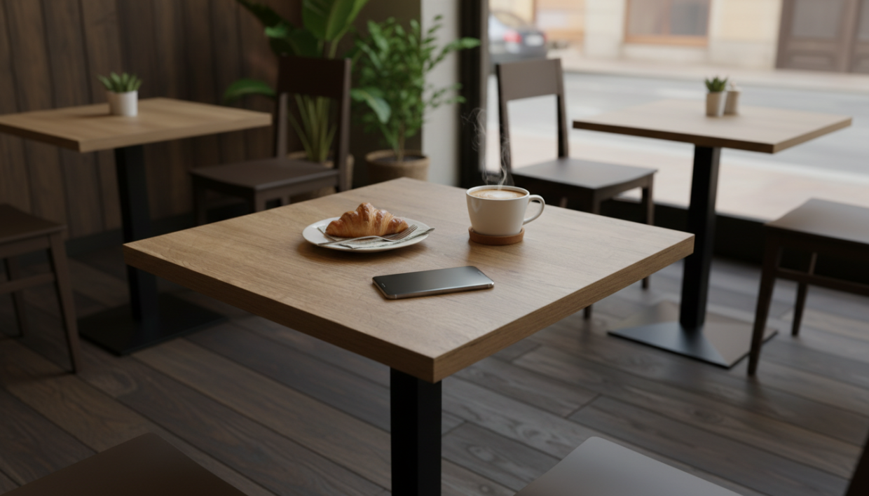 Столешница HPL на основе МДФ (Квадратная) Дуб Рустик_30