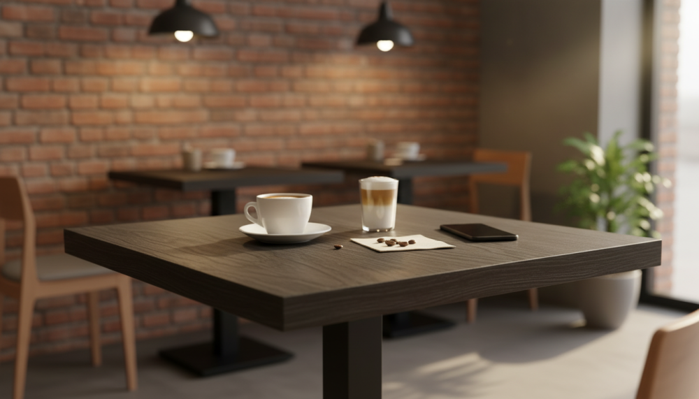 Столешница шпон дуба на основе ВЛАГОСТОЙКОГО МДФ (Квадратная)