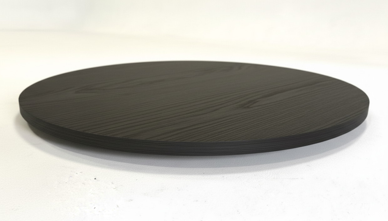 Столешница шпон дуба на основе ВЛАГОСТОЙКОГО МДФ (Круглая) Каштан_16