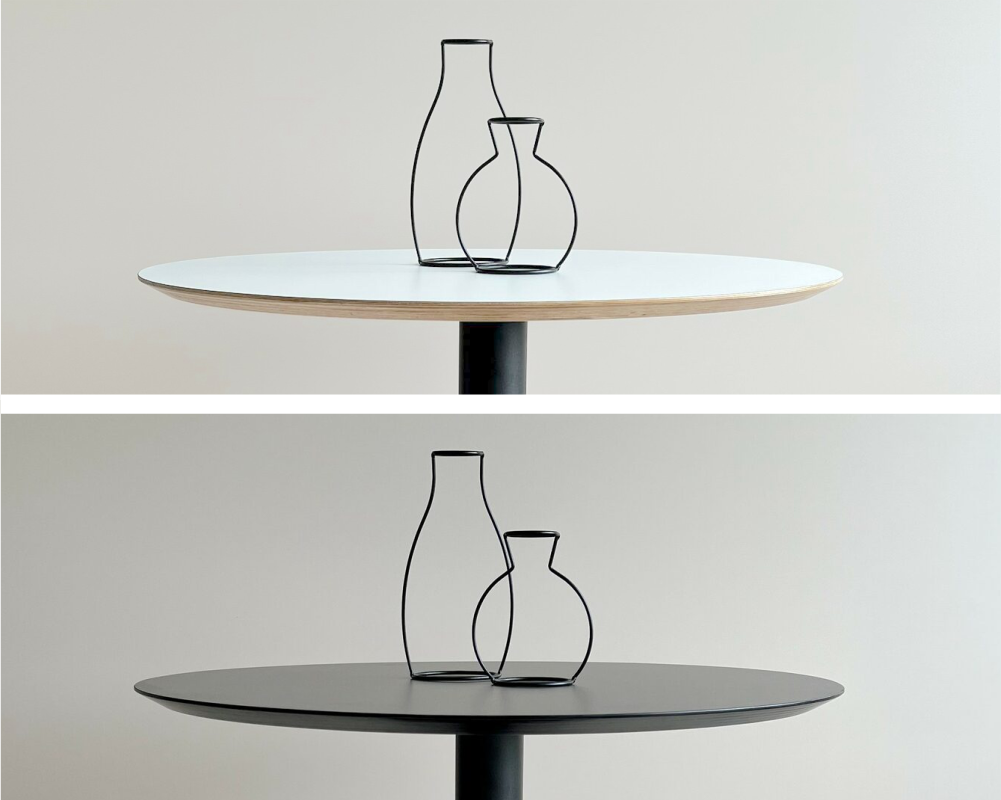 Столешница ВЛАГОСТОЙКАЯ Сlean Touch HPL на основе ФАНЕРЫ 19 мм (Круглая) Белый_2